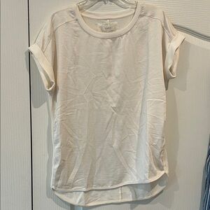 Cupio Women's Short Sleeve Cream Tee